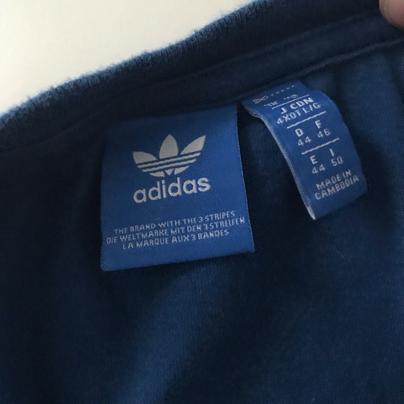 Adidas / NY 1986 Blue and White T- Shirt - Picture 4 of 5